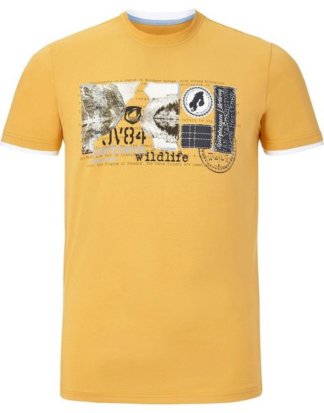 Jan Vanderstorm T-Shirt "ERLING" Comfort Fit mit Seitenschlitzen