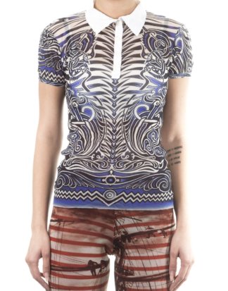 Jean Paul Gaultier Soleil Damen Polo- Shirt ELECTICO multicolour