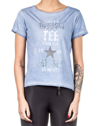 Jet Set Damen T-Shirt INDI blau
