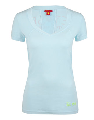 Jet Set Damen T-Shirt YOAN hellblau