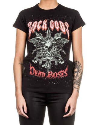 John Richmond Damen T-Shirt CARDONA schwarz