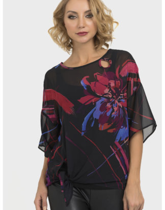 Joseph Ribkoff Blusen-Shirt, Halbarm, Rundhals bunt