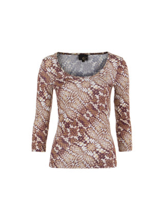 Just Cavalli Shirt snake print braun