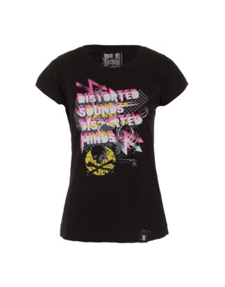 Just a fucking t-shirt Damen T-shirt DISTORTED MINDS schwarz