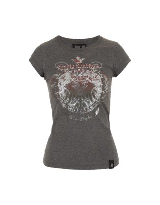 Just a fucking t-shirt Damen T-shirt YOUNG AMBITION grey