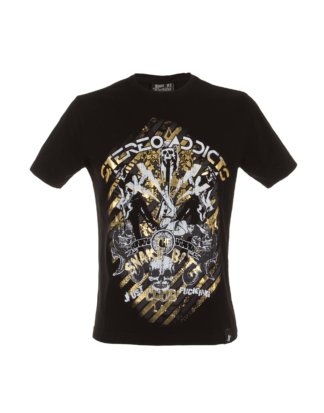 Just a fucking t-shirt Herren T-Shirt STEREO ADDICTS schwarz