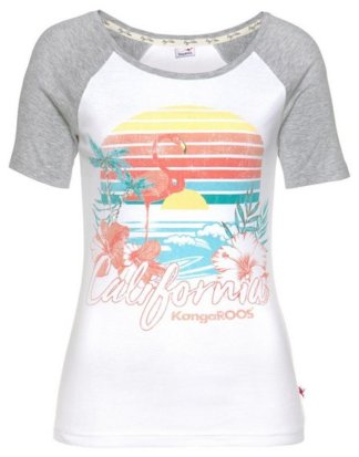 KangaROOS T-Shirt mit extragroßem Surfer Front-Print