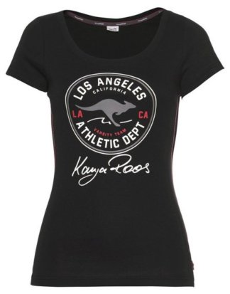 KangaROOS T-Shirt mit großem Retro Label-Druck vorne