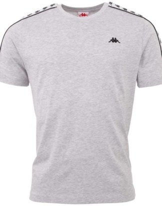 Kappa T-Shirt "AUTHENTIC GRENNER" mit hochwertigem Jacquard Logoband an den Ärmeln