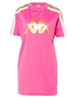 Kappa T-Shirt, Rundhals, gerader Schnitt rosa