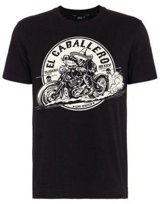 KingKerosin Print-Shirt "El Caballero" mit Front Print