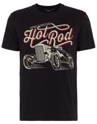 KingKerosin Print-Shirt "Hot Rod" mit Front Print "Hot Rod"