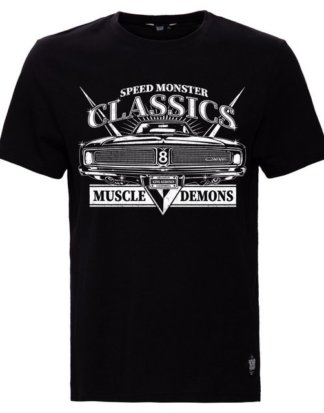 KingKerosin Print-Shirt "Muscle Demons" mit Front Print