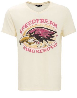 KingKerosin Print-Shirt mit Front Druck Speedfreak