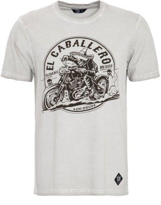 KingKerosin T-Shirt "EL Caballero" in Oil-Washed Optik