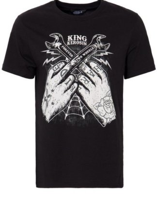KingKerosin T-Shirt "Forever 2 Wheels" mit Front Print "Forever 2 Wheels"