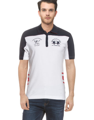 LA Martina Polo-Shirt, Slim Fit weiß