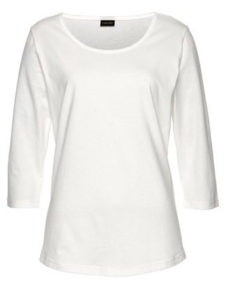 LASCANA 3/4-Arm-Shirt mit Rundhalsausschnitt