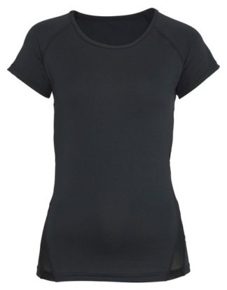 LASCANA ACTIVE T-Shirt "Black Marble" mit Mesh-Einsätzen