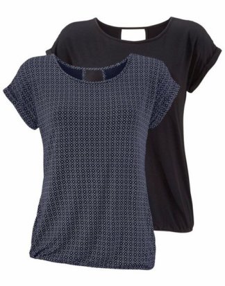 LASCANA T-Shirt (2er-Pack) mit modischem Cut-out im Nacken