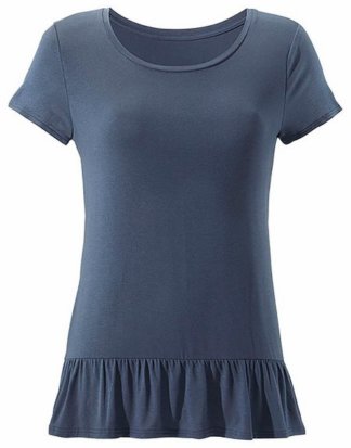 LASCANA T-Shirt mit Volantsaum
