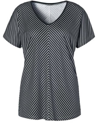 LASCANA T-Shirt mit besonderem Streifendesign