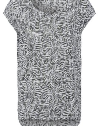 LASCANA T-Shirt mit leicht transparenten Zebra-Design
