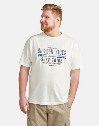 LERROS T-Shirt "Summer & Surf" mit Brustprint in Großen Größen