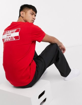 Lacoste L!VE - Paris - Rotes T-Shirt mit Logoprint