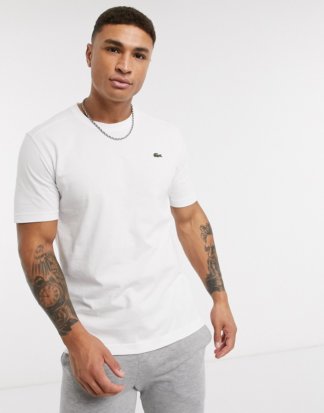 Lacoste - Logo-T-Shirt in Weiß