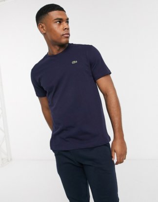 Lacoste - Marineblaues T-Shirt mit Logo-Navy