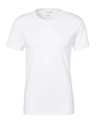 Lacoste T-Shirt (2-tlg) mit schmalem Halsbündchen