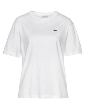 Lacoste T-Shirt mit grünem Lacoste-Logo auf der Brust