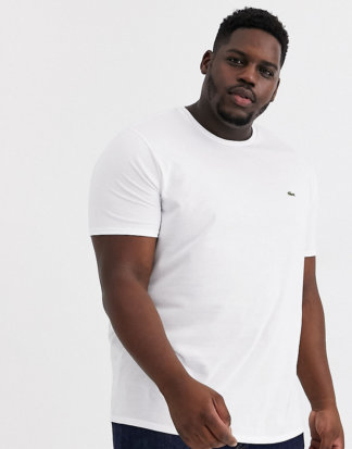 Lacoste - Weißes T-Shirt aus Pima-Baumwolle mit Logo