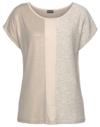 Laura Scott T-Shirt mit Glanzeffekten