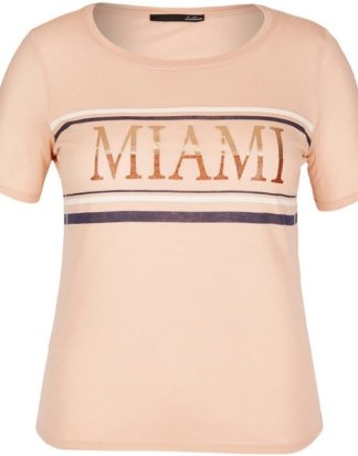 LeComte T-Shirt mit Glitzer-Print