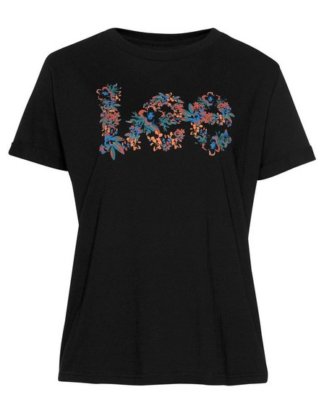 Lee® T-Shirt mit blumigem Print-Logo