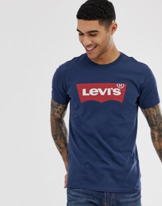 Levi's - T-Shirt mit Fledermaus-Logo-Blau