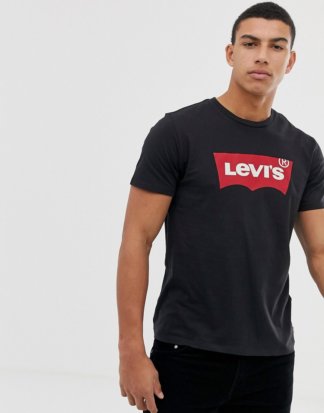 Levi's - T-Shirt mit Fledermaus-Logo-Schwarz