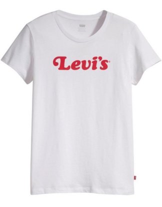 Levi's® Print-Shirt "Perfect Graphic Tee" mit geschwungenem Logo-Print