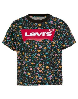 Levi's® T-Shirt "Graphic Varsity Box-Tee" Allover Millefleure-Print