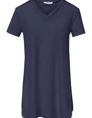 Long-Shirt Peter Hahn blau Größe: 36