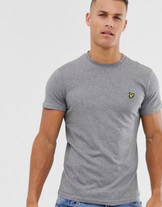 Lyle & Scott - T-Shirt mit Logo in Kalkgrau