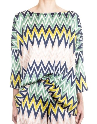 M Missoni Damen Shirt Zick Zack Print multicolour