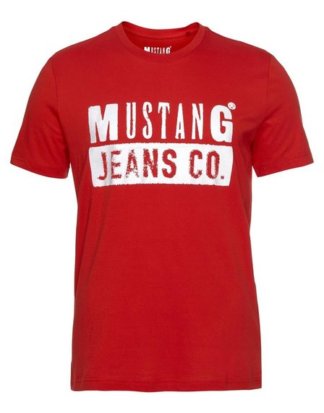 MUSTANG T-Shirt mit großem Frontprint