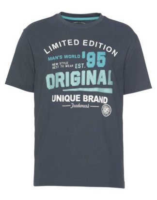 Man's World T-Shirt Moderner Frontprint