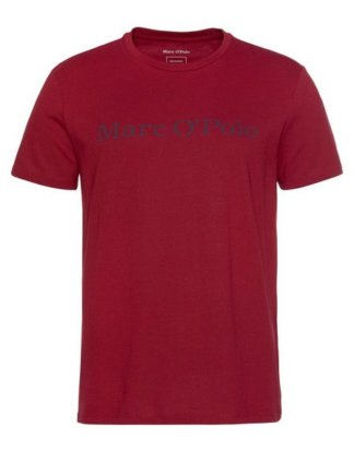 Marc O'Polo T-Shirt tonig, dezenter Logoschriftzug