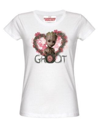 Marvel T-Shirt "Guardians of the Galaxy Groot Heart Flowers"