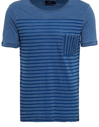 Mexx T-Shirt im Streifen Look mit Brusttasche