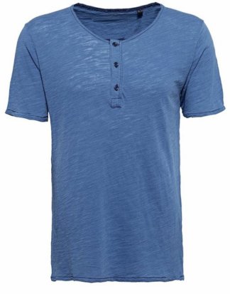 Mexx T-Shirt mit Knopfleiste